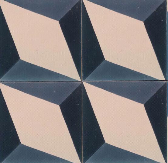 Nadia Blue Encaustic Tile 20cm*20cm*1.5cm